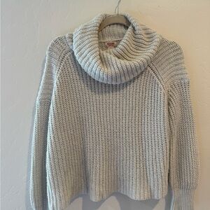 Mossimo Supply Co. Cream Cowl Neck Sweater